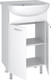 Миниатюра изображения товара Тумба с умывальником Runo Уют 55 + Уют 55 (напольная)