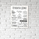 Миниатюра изображения товара Картина Stamprint Правила дома / КС023 (45х35см)