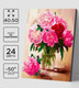Миниатюра изображения товара Картина по номерам Школа талантов Пионы / 9898599
