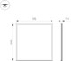 Миниатюра изображения товара Панель светодиодная Arlight IM-S600x600-40W Warm3000 / 023146(2)