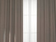 Миниатюра изображения товара Комплект штор КронасМАрт Канвас 200x270 + Гардина лен 400x270 (темно-бежевый/белый)