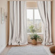Миниатюра изображения товара Комплект штор Mio Tesoro Блэкаут 150x250 + Гардина Soft Lines 306 400x250 (серый/белый лен)