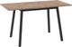 Миниатюра изображения товара Обеденный стол Мамадома Tirk Radial-110 раздвижной 110-142x70 (дуб веллингтон/черный)