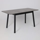 Миниатюра изображения товара Обеденный стол Мамадома Tirk Radial-110 раздвижной 110-142x70 (дымчатая керамика/черный)