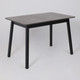 Миниатюра изображения товара Обеденный стол Мамадома Tirk Radial-110 раздвижной 110-142x70 (дымчатая керамика/черный)