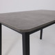 Миниатюра изображения товара Обеденный стол Мамадома Tirk Radial-110 раздвижной 110-142x70 (дымчатая керамика/черный)