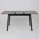 Миниатюра изображения товара Обеденный стол Мамадома Tirk Radial-110 раздвижной 110-142x70 (дымчатая керамика/черный)