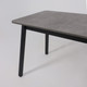 Миниатюра изображения товара Обеденный стол Мамадома Tirk Radial-110 раздвижной 110-142x70 (дымчатая керамика/черный)