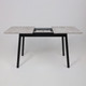 Миниатюра изображения товара Обеденный стол Мамадома Tirk Radial-110 раздвижной 110-142x70 (серый сланец/черный)