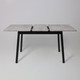 Миниатюра изображения товара Обеденный стол Мамадома Tirk Radial-110 раздвижной 110-142x70 (серый сланец/черный)