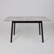 Миниатюра изображения товара Обеденный стол Мамадома Tirk Radial-110 раздвижной 110-142x70 (серый сланец/черный)