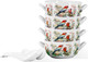 Миниатюра изображения товара Набор чаш бульонных Pomi d'Oro P290038 (с ложками)