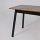 Миниатюра изображения товара Обеденный стол Мамадома Tirk Radial-94 раздвижной 94-126x64 (дуб веллингтон/черный)