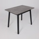 Миниатюра изображения товара Обеденный стол Мамадома Tirk Radial-94 раздвижной 94-126x64 (дымчатая керамика/черный)