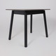 Миниатюра изображения товара Обеденный стол Мамадома Tirk Radial-94 раздвижной 94-126x64 (дымчатая керамика/черный)