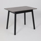 Миниатюра изображения товара Обеденный стол Мамадома Tirk Radial-94 раздвижной 94-126x64 (дымчатая керамика/черный)