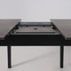 Миниатюра изображения товара Обеденный стол Мамадома Tirk Radial-94 раздвижной 94-126x64 (дымчатая керамика/черный)
