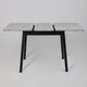 Миниатюра изображения товара Обеденный стол Мамадома Tirk Radial-94 раздвижной 94-126x64 (серый сланец/черный)