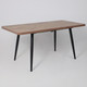 Миниатюра изображения товара Обеденный стол Мамадома Borg Radial-120 раздвижной 120-160x80 (дуб веллингтон/черный)