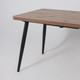 Миниатюра изображения товара Обеденный стол Мамадома Borg Radial-120 раздвижной 120-160x80 (дуб веллингтон/черный)