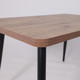 Миниатюра изображения товара Обеденный стол Мамадома Borg Radial-120 раздвижной 120-160x80 (дуб веллингтон/черный)