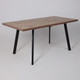 Миниатюра изображения товара Обеденный стол Мамадома Borg-120 раздвижной 120-160х80 (дуб веллингтон/черный)