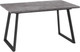 Миниатюра изображения товара Обеденный стол Мамадома Loft-140 раздвижной 140-180х85 (дымчатая керамика/черный)
