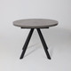 Миниатюра изображения товара Обеденный стол Мамадома Рондо М-100 круглый раздвижной 100-135 (дымчатая керамика/черный)