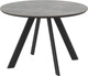 Миниатюра изображения товара Обеденный стол Мамадома Rondy-116 круглый нераздвижной (Dolmen Grey Premium Cer/черный)