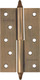 Миниатюра изображения товара Комплект петель дверных Нора-М 610-5 125x75x2.5 AC (левая, старая медь покр.)