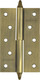 Миниатюра изображения товара Комплект петель дверных Нора-М 610-5 125x75x2.5 AВ (правая, старая бронза покр.)