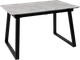 Миниатюра изображения товара Обеденный стол LEPREMO AV 1208 HPL+МДФ раздвижной 1200-1600x800 (виктори натуральный/черный)
