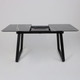 Миниатюра изображения товара Обеденный стол LEPREMO AV 1208 HPL+МДФ раздвижной 1200-1600x800 (черный тунис/черный)