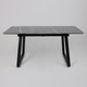 Миниатюра изображения товара Обеденный стол LEPREMO AV 1208 HPL+МДФ раздвижной 1200-1600x800 (черный тунис/черный)