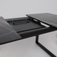 Миниатюра изображения товара Обеденный стол LEPREMO AV 1208 HPL+МДФ раздвижной 1200-1600x800 (черный тунис/черный)