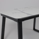 Миниатюра изображения товара Обеденный стол LEPREMO AV 1208 HPL+МДФ раздвижной 1200-1600x800 (мрамор белый/черный)