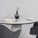 Миниатюра изображения товара Обеденный стол LEPREMO AV 1317 HPL+МДФ 1200 (мрамор белый/черный)