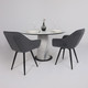 Миниатюра изображения товара Обеденный стол LEPREMO AV 1317 HPL+МДФ 1200 (мрамор белый/черный)