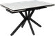 Миниатюра изображения товара Обеденный стол LEPREMO AV 2111 МДФ+керамика раздвижной 1200-1800x800 (белый глянцевый Carla Larkin/черный)