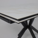 Миниатюра изображения товара Обеденный стол LEPREMO AV 2111 МДФ+керамика раздвижной 1200-1800x800 (белый глянцевый Carla Larkin/черный)