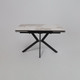 Миниатюра изображения товара Обеденный стол LEPREMO AV 2111 МДФ+керамика раздвижной 1200-1800x800 (белый глянцевый Pandora/черный)