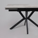 Миниатюра изображения товара Обеденный стол LEPREMO AV 2111 МДФ+керамика раздвижной 1200-1800x800 (белый глянцевый Pandora/черный)
