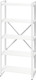Миниатюра изображения товара Стеллаж Millwood Neo Loft 80х35х182 / СН-3 L (белый/металл белый)