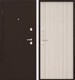 Миниатюра изображения товара Входная дверь Промет Марс 3 86x205 (левая, беленый дуб/антик медь)