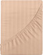 Миниатюра изображения товара Простыня Verossa Stripe на резинке 180x200x30 / 784516 (Bronze)