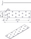 Миниатюра изображения товара Пластина соединительная Металлист Крепежная 40x160 ГОЦ