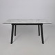 Миниатюра изображения товара Обеденный стол LEPREMO AV 1209 HPL+МДФ раздвижной 1200-1600x800 (виктори натуральный/черный)