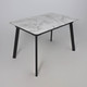 Миниатюра изображения товара Обеденный стол LEPREMO AV 1209 HPL+МДФ раздвижной 1200-1600x800 (виктори натуральный/черный)