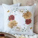 Миниатюра изображения товара Наволочка декоративная Listelle Цветочная симфония венок на белом 817801/2