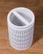 Миниатюра изображения товара Стакан для зубной щетки и пасты Caspian Oxford 90089 (белый)